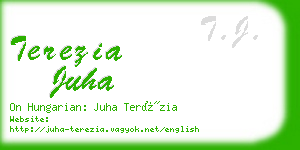 terezia juha business card